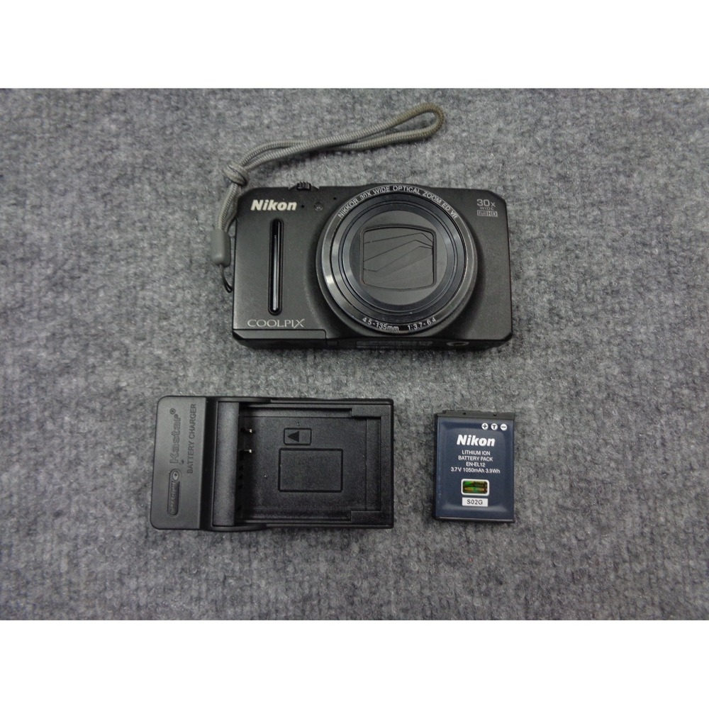 Nikon COOLPIX S9700 Compact Digital Camera (Black) 16MP 30x Optical Zoom Lens